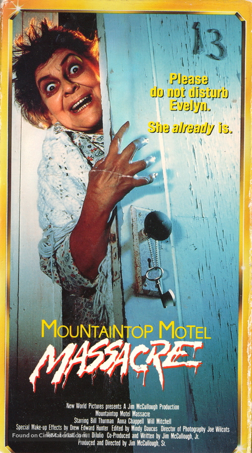 Mountaintop Motel Massacre - VHS movie cover