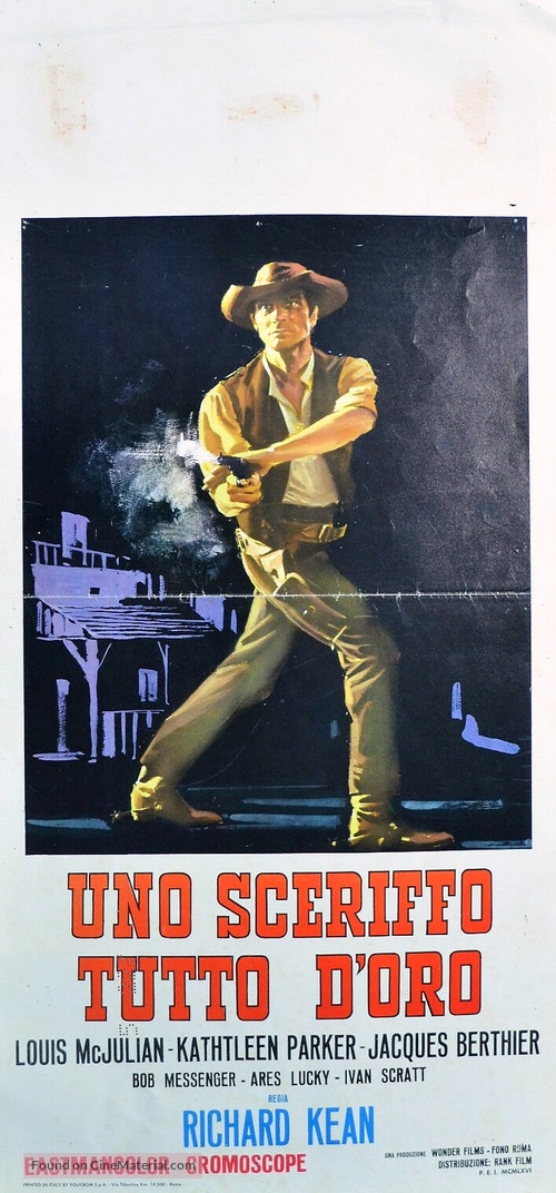 Uno sceriffo tutto d&#039;oro - Italian Movie Poster