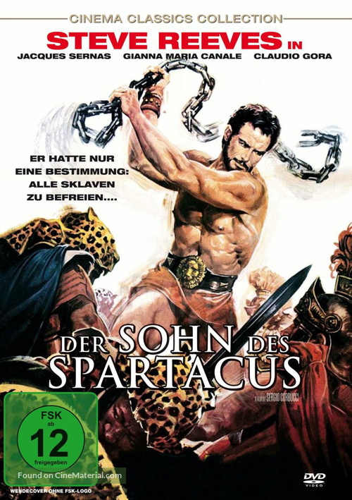 Il figlio di Spartacus - German DVD movie cover