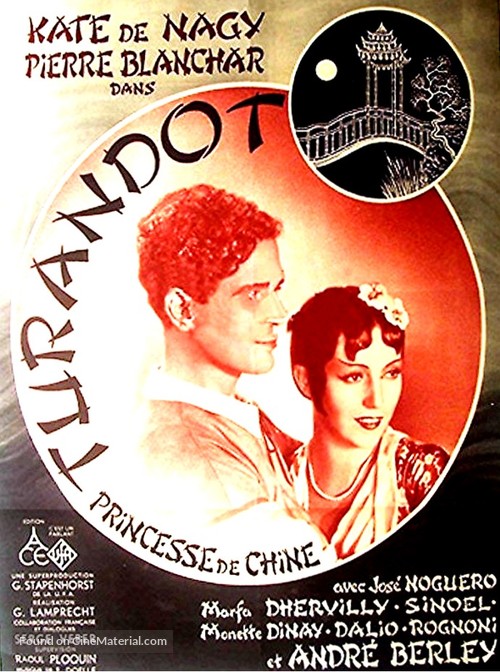 Turandot, princesse de Chine - French Movie Poster