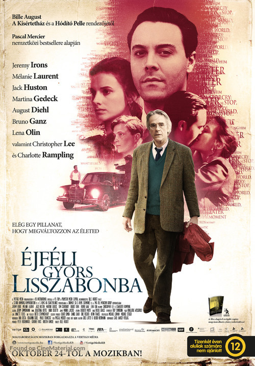 Night Train to Lisbon - Hungarian Movie Poster