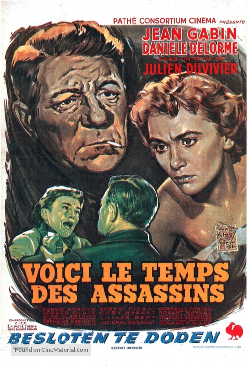 Voici le temps des assassins... - Belgian Movie Poster