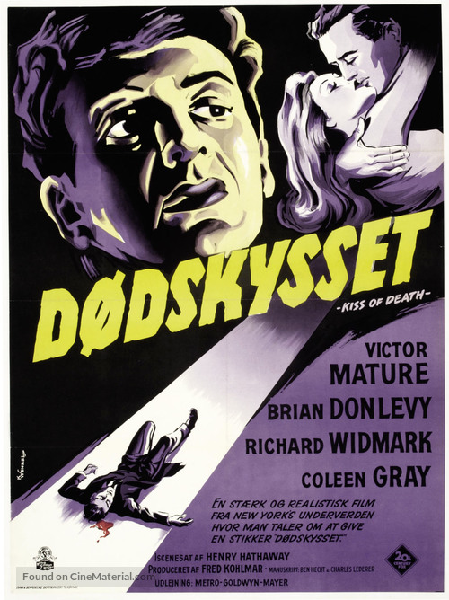 Kiss of Death - Danish Movie Poster