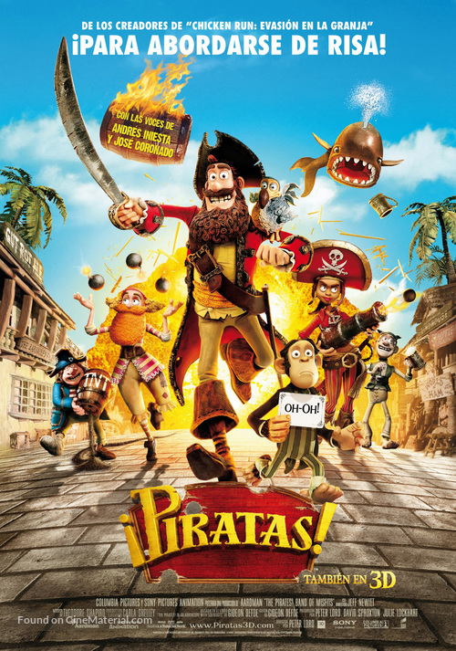 The Pirates! Band of Misfits - Spanish Movie Poster