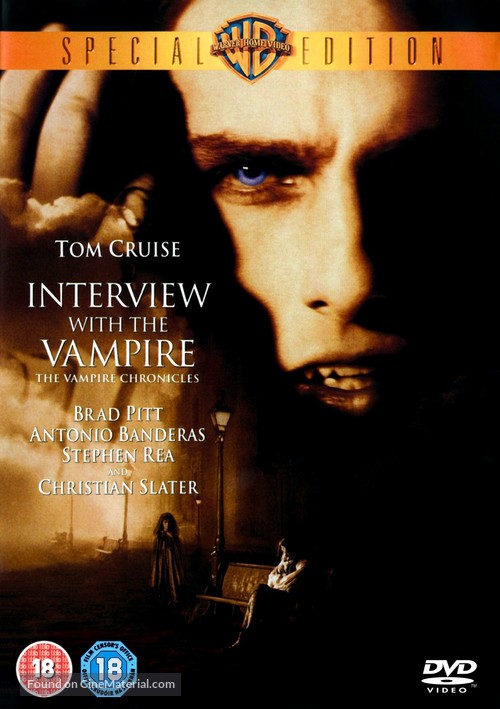 Interview With The Vampire - British DVD movie cover