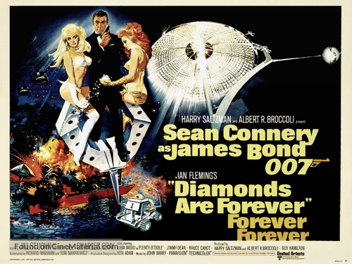 Diamonds Are Forever - British Movie Poster