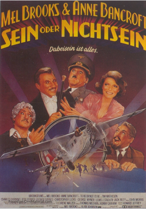 To Be or Not to Be - German Movie Poster