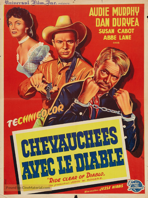 Ride Clear of Diablo - French Movie Poster