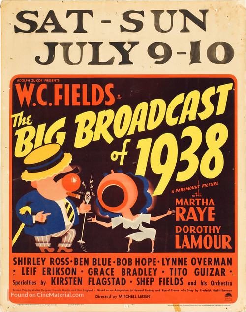 The Big Broadcast of 1938 - Movie Poster
