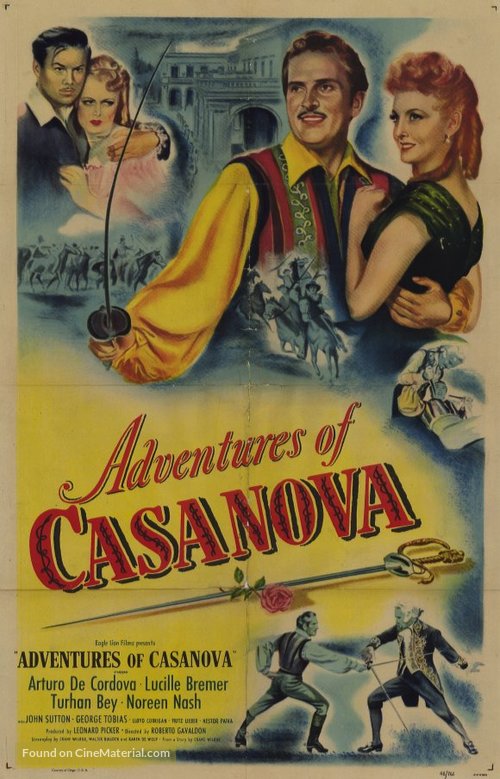 Adventures of Casanova - Movie Poster