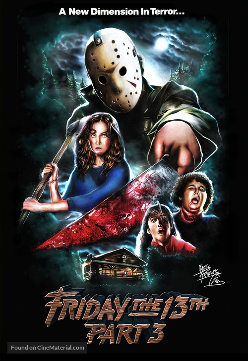 Friday the 13th Part III - Argentinian poster