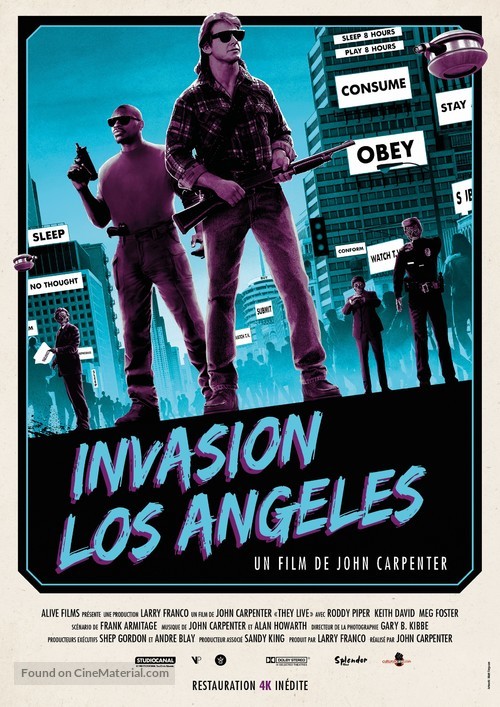 They Live - French Re-release movie poster