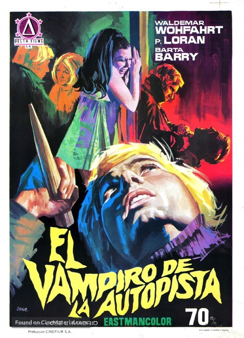 El vampiro de la autopista - Spanish Movie Poster