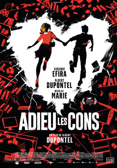 Adieu les cons - Belgian Movie Poster