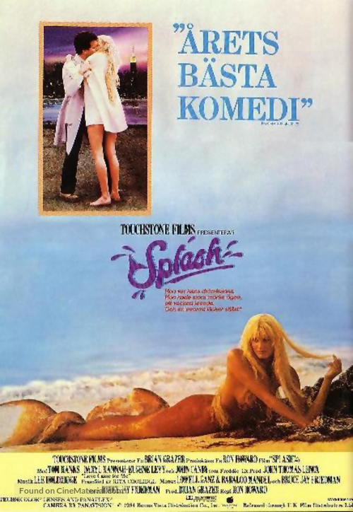 Splash - Swedish Movie Poster