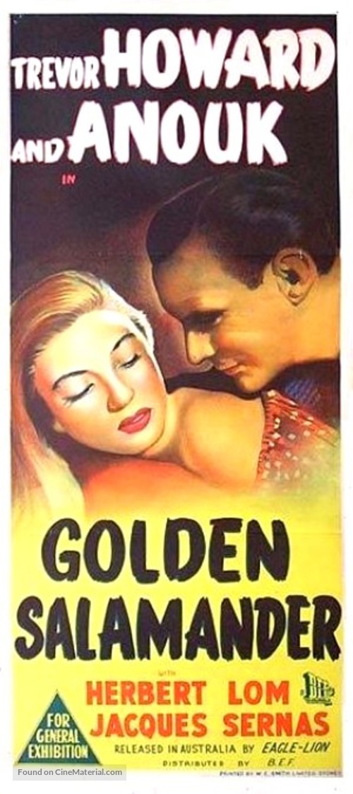 Golden Salamander - Australian Movie Poster