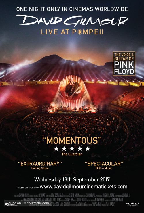 David Gilmour Live at Pompeii - British Movie Poster