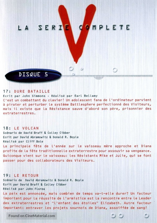 &quot;V&quot; - French DVD movie cover