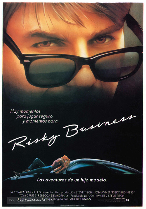 Risky Business - Spanish Movie Poster