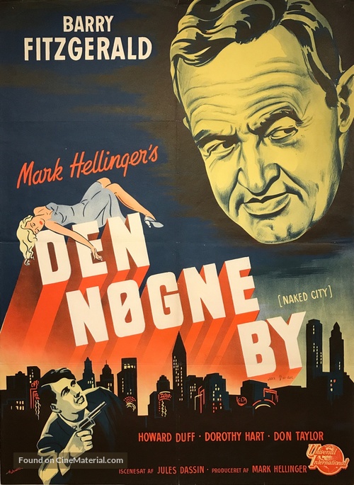 The Naked City - Danish Movie Poster