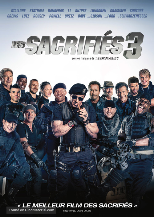 The Expendables 3 - Canadian DVD movie cover