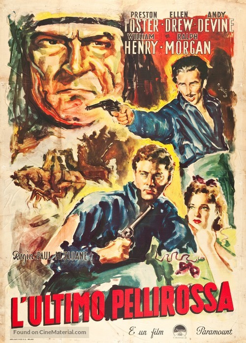 Geronimo (1939) Italian movie poster