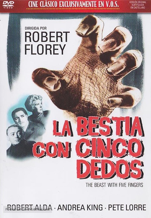 The Beast with Five Fingers - Spanish DVD movie cover