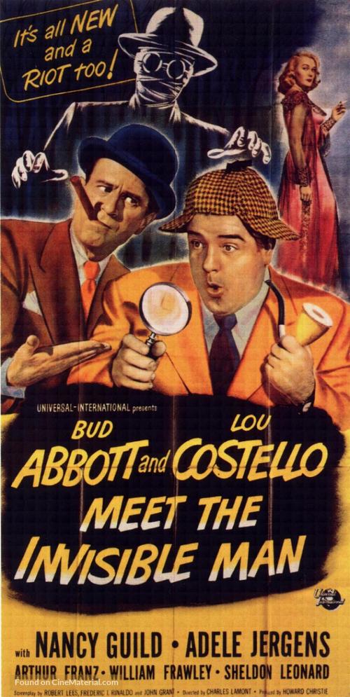 Abbott and Costello Meet the Invisible Man - Movie Poster