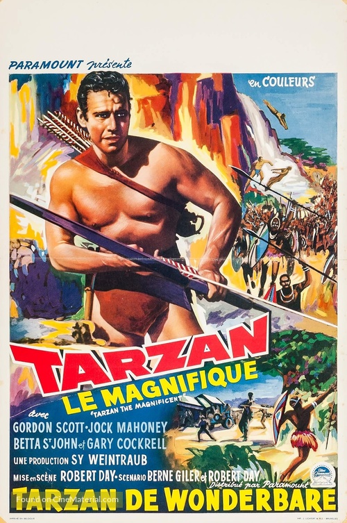 Tarzan the Magnificent - Belgian Movie Poster