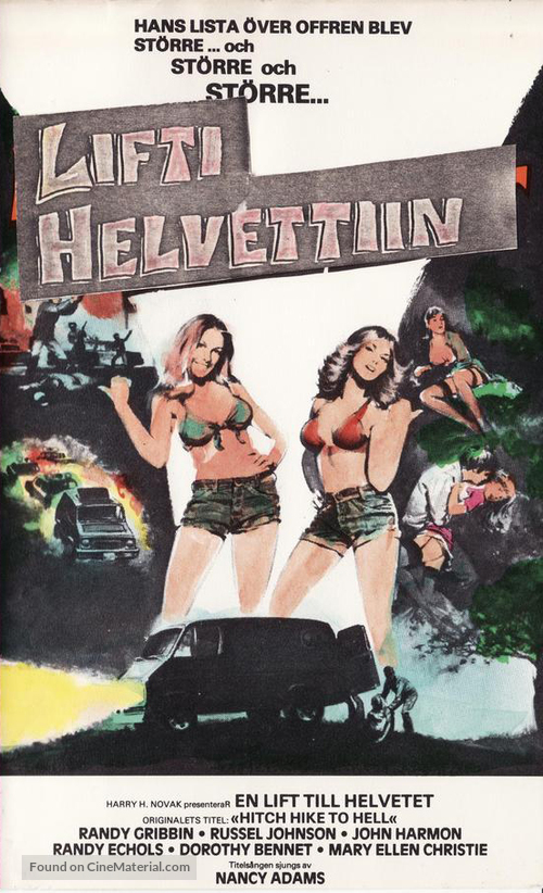 Hitch Hike to Hell - Finnish VHS movie cover