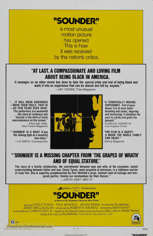 Sounder - Movie Poster