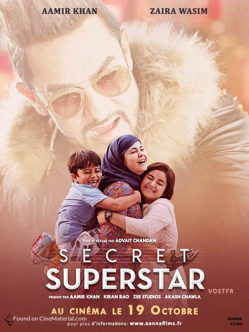 Secret Superstar - French Movie Poster