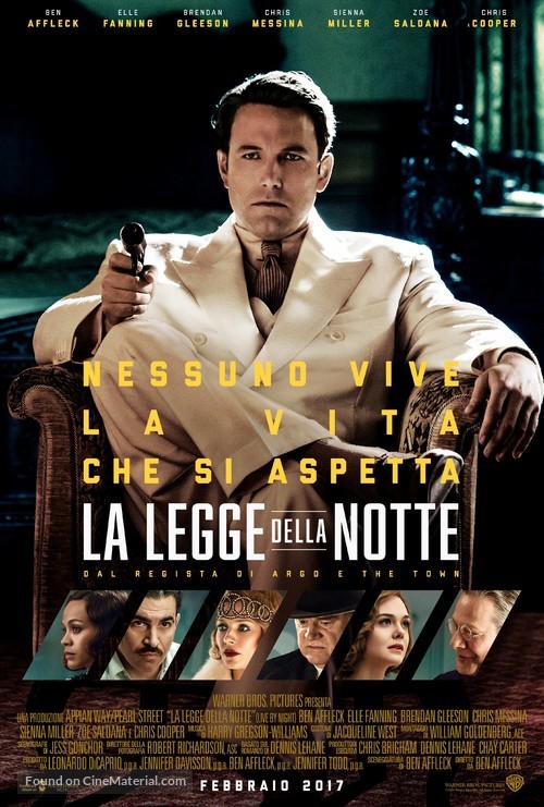 Live by Night - Italian Movie Poster