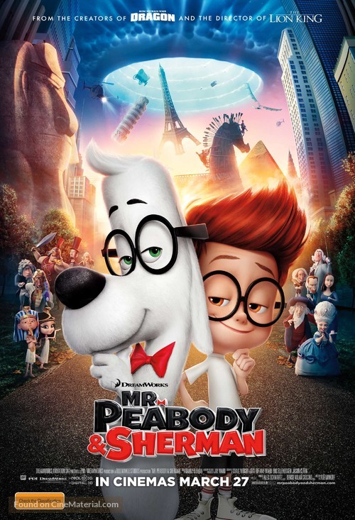 Mr. Peabody &amp; Sherman - Australian Movie Poster