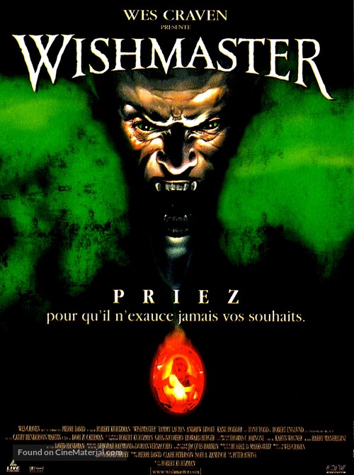 Wishmaster - French Movie Poster