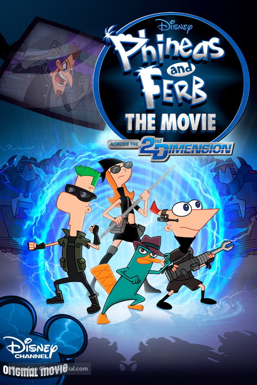 Phineas and Ferb: Across the Second Dimension - DVD movie cover