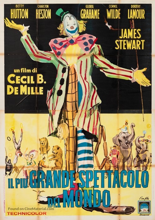 The Greatest Show on Earth - Italian Movie Poster