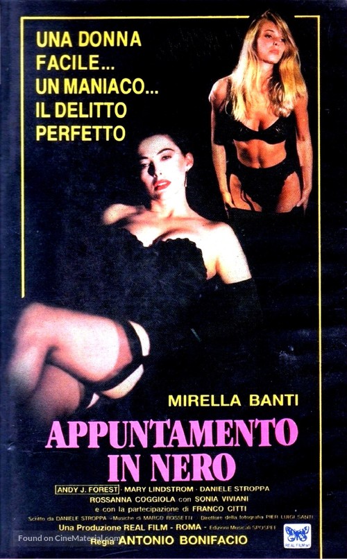Appuntamento in nero - Italian VHS movie cover