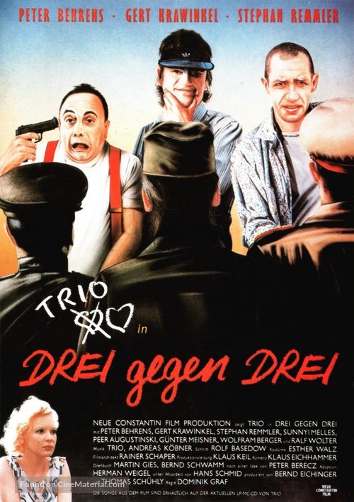 Drei gegen drei - German Movie Poster