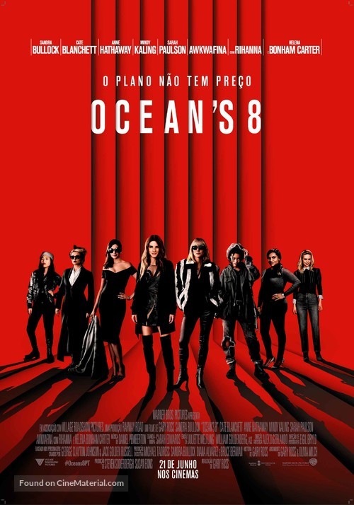 Ocean&#039;s 8 - Portuguese Movie Poster