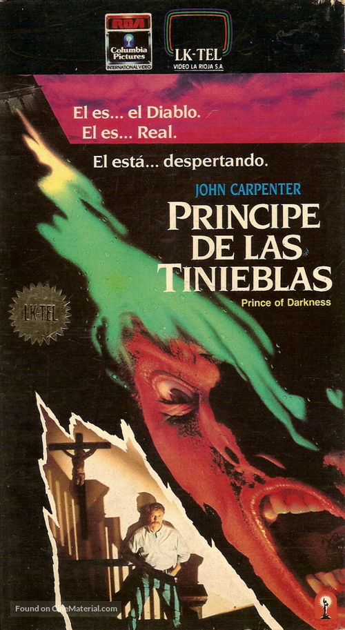 Prince of Darkness - Argentinian VHS movie cover