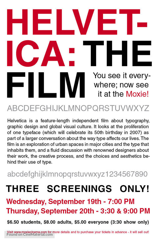 Helvetica - Movie Poster