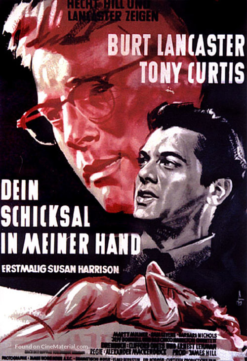 Sweet Smell of Success - German Movie Poster