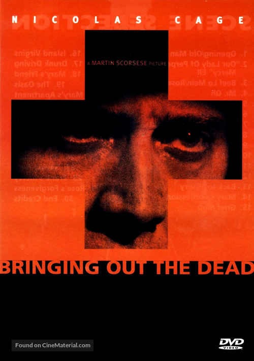 Bringing Out The Dead - DVD movie cover