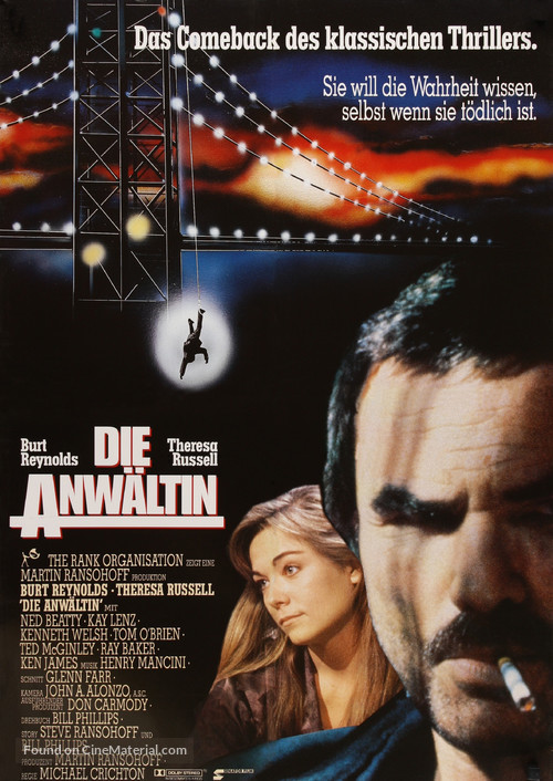 Physical Evidence - German Movie Poster