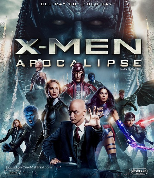 X-Men: Apocalypse - Brazilian Blu-Ray movie cover