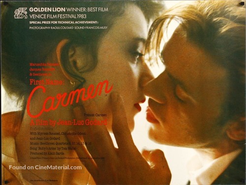 Pr&eacute;nom Carmen - British Movie Poster