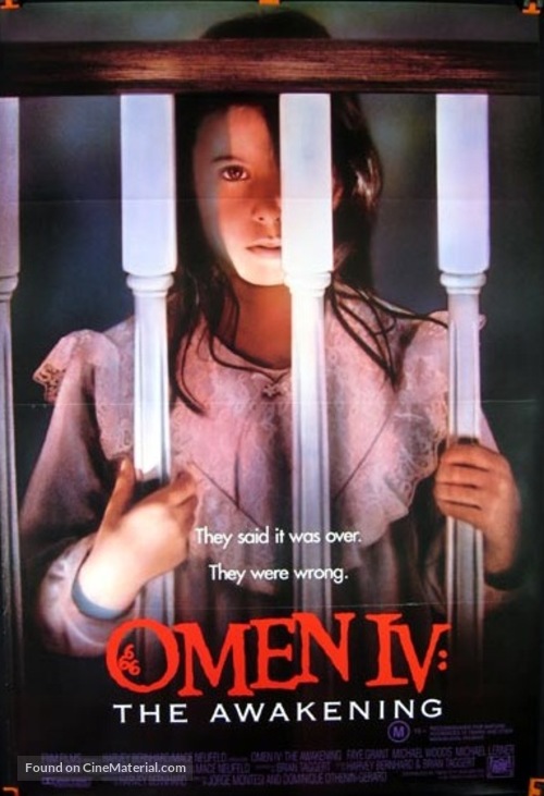 Omen IV: The Awakening - Australian Movie Poster