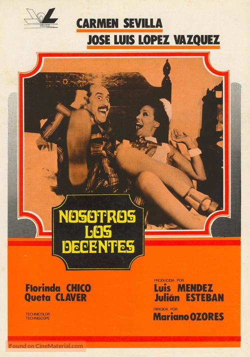 Nosotros, los decentes - Spanish Movie Poster