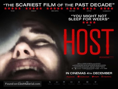 Host - British Movie Poster